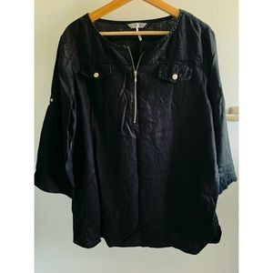 Ellen Tracy tee w zipper